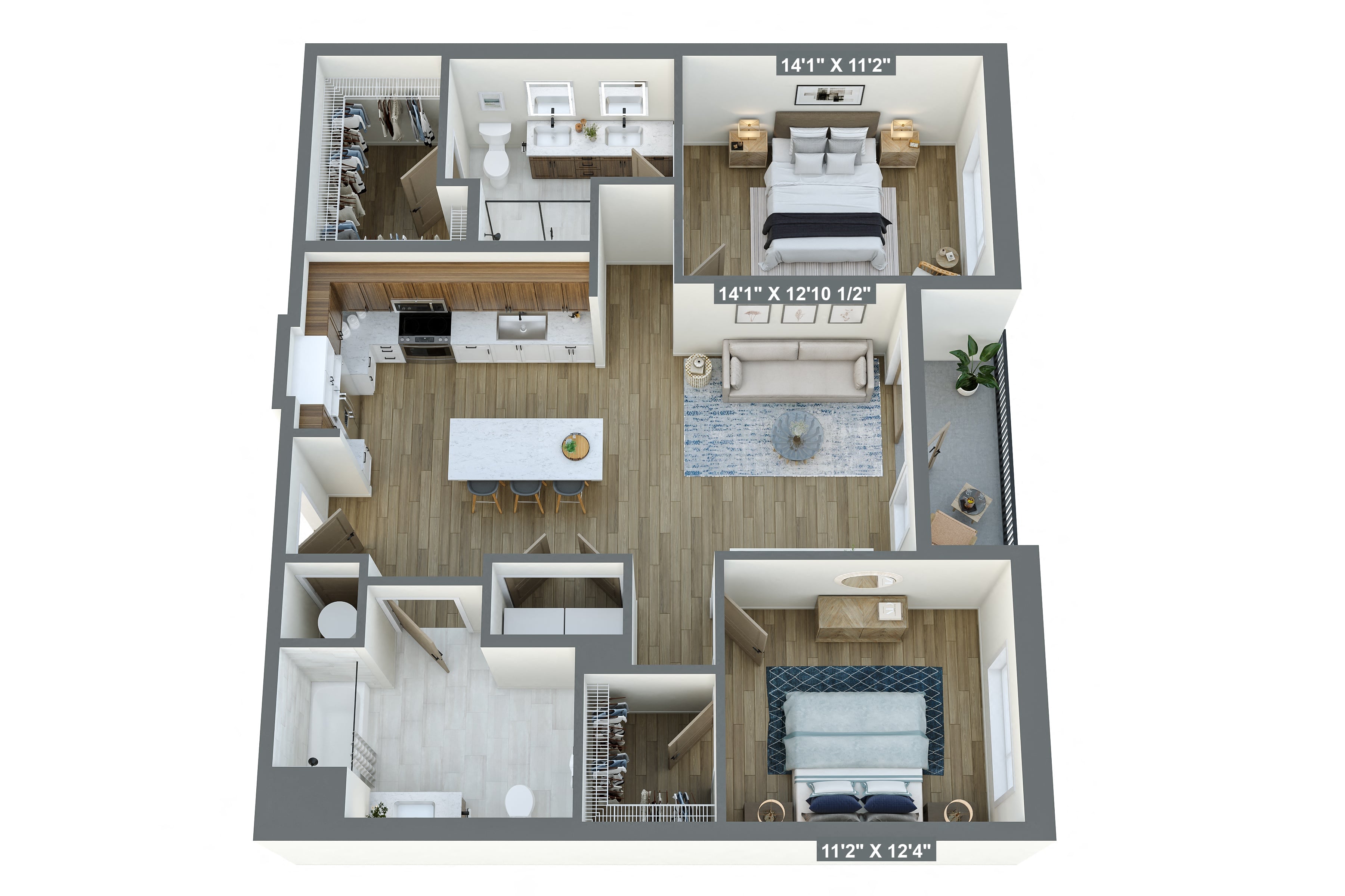 Floor plan layout diagram for B4a